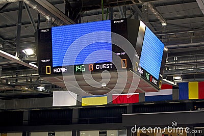 Empty scoreboard Stock Photo