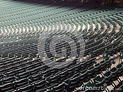 Empty seats in a stadium Editorial Stock Photo