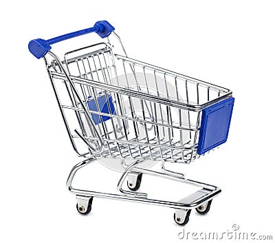 Empty shopping cart Stock Photo