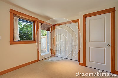 Empty simple entryway in apartment house Stock Photo