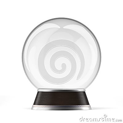 Empty snow globe Stock Photo