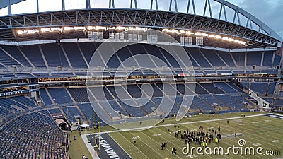 An empty Sports Arena Stadium in Seattle Editorial Stock Photo