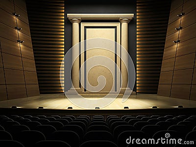 Empty stage Stock Photo