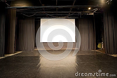 Empty stage Stock Photo