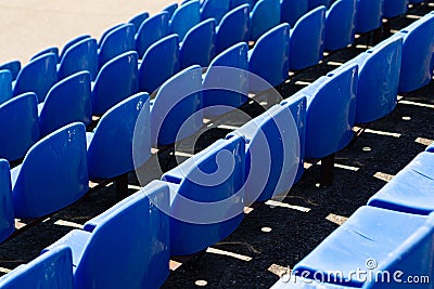 Empty stands at the stadium Editorial Stock Photo