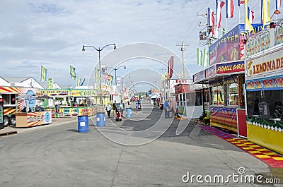 Empty state fair Editorial Stock Photo