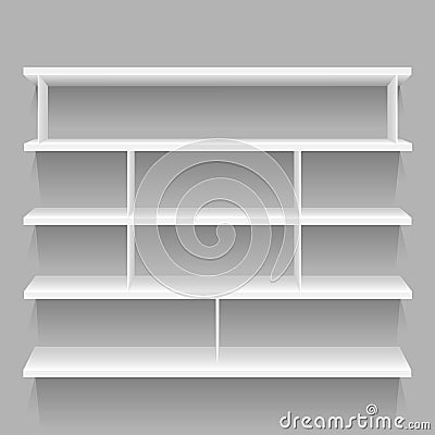 Empty store showcase Vector Illustration