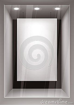 Empty storefront Vector Illustration