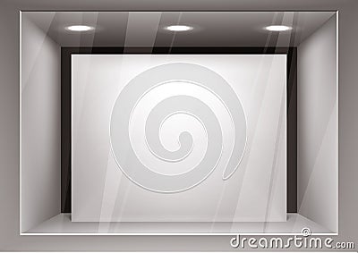 Empty storefront Vector Illustration