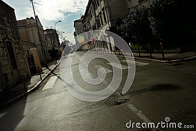 Empty street Stock Photo