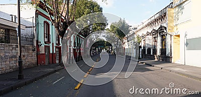 Toluca Mexico, Villada street Stock Photo