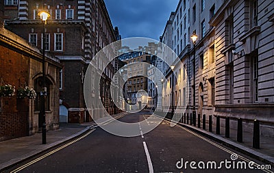 Empty street of London Stock Photo