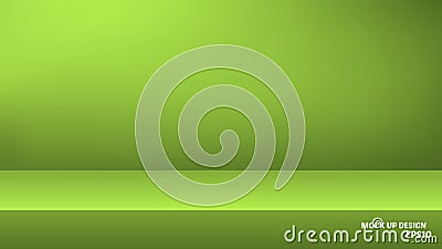 Empty studio background mock up for product display Vector Illustration