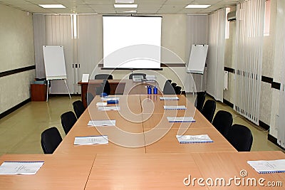 Empty study room Stock Photo