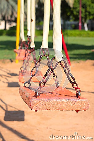 Empty Swing Stock Photo