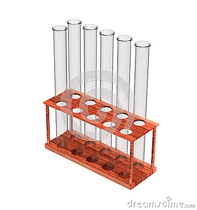 Empty test tubes Stock Photo