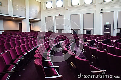 Empty Theater seatings Stock Photo