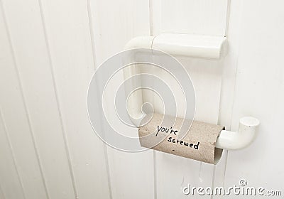 Empty Toilet Paper Roll Stock Images Image 17753444