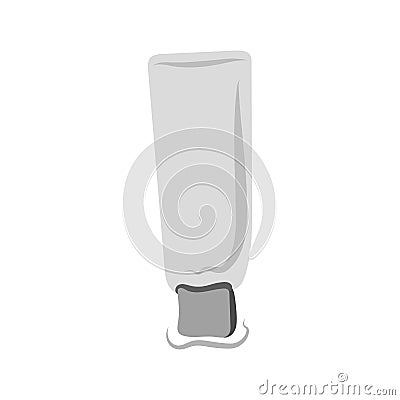 Empty tube of cream Vector Illustration