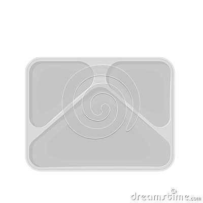 Empty tv dinner tray Vector Illustration