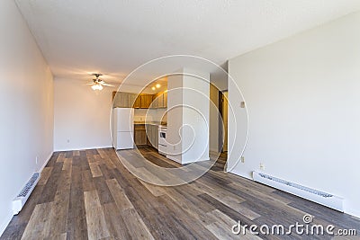 Empty Vacant Apartment Room Stock Photo