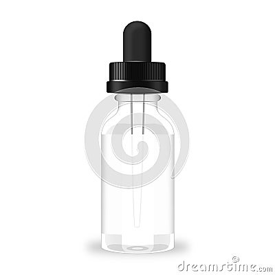 Empty vape liquid bottle Stock Photo