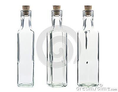 Empty vintage bottle Stock Photo