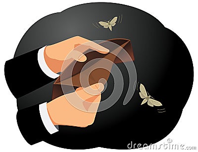 Empty wallet Vector Illustration