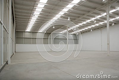 Empty warehouse Stock Photo