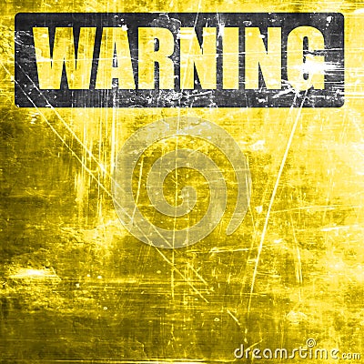 Empty warning sign Stock Photo