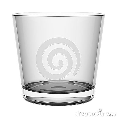 Empty whisky glass isolated on white Stock Photo