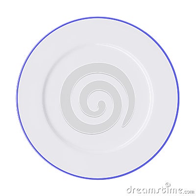 Empty white plate Stock Photo