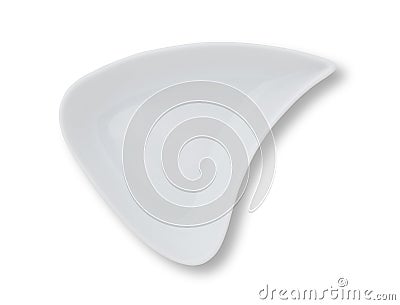 empty white porcelain plate Stock Photo