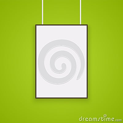 Empty white A4 sized Vector Illustration