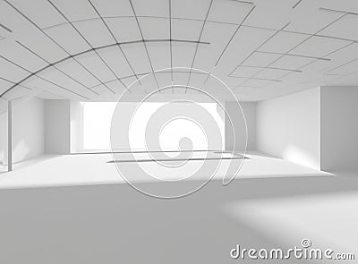 empty white space room for interior designs Cartoon Illustration