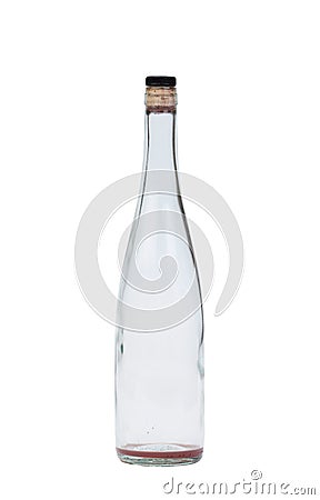 Empty wine bottle Stock Photo