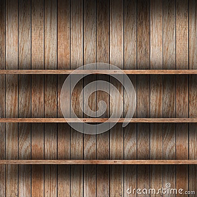 Empty wood shelf Stock Photo