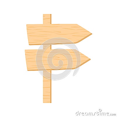 Empty wooden signboard with wood texture vector Vector Illustration