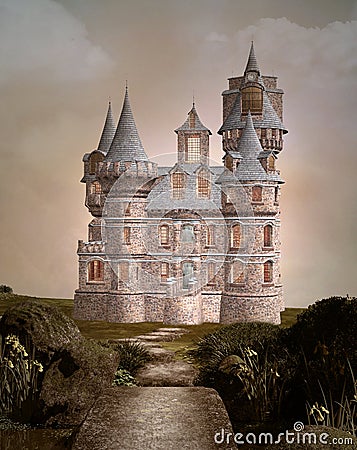Enchanted castle Stock Photo