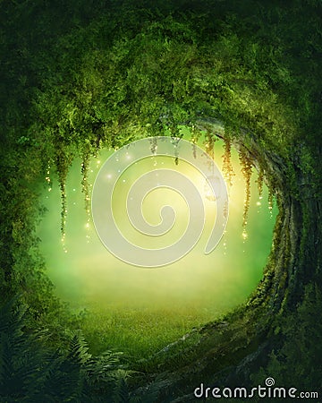 Enchanted forest Stock Photo