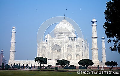 Enchanting beauty of Taj Mahal Stock Photo