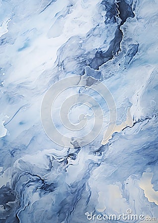 Enchanting Contrasts: A Pristine Panorama of Blue, White, and Bl Stock Photo