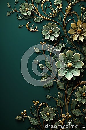 Enchanting Floral Oasis: A Closeup of Nature's Beauty on a Vibra Stock Photo