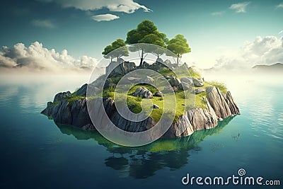 Enchanting oasis Stock Photo