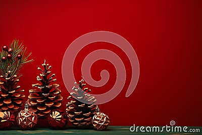 Enchanting Pine Cone Table: A Bold and Cozy Addition to Any Comm Stock Photo