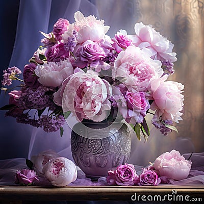 An enchanting portraying a bouquet that goes beyond the ordinary Stock Photo