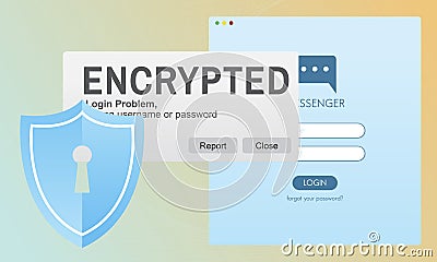 Encrypted Information Data Binary Password Safe Concept Stock Photo