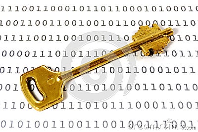 Encryption key Stock Photo