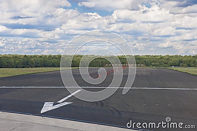 End of Airstrip Editorial Stock Photo
