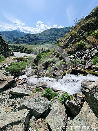 A little more Altai Mountains Stock Photo